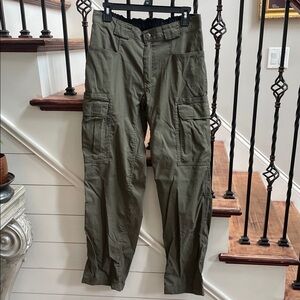 Duluth Trading Co Olive Green Men's Cargo Nylon Hiking Pants M x 32